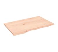 vidaXL Encimera de Baño, Tablero de Tocador, Tabla de Escritorio Mesa, Encimera de Armario Estantería Mueble, Madera Maciza sin Tratar