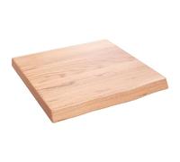vidaXL Encimera de Baño, Tablero Plegable de Mesa, Encimera de Estantería Escritorio, Encimera para Armario, Madera Maciza Tratada Marrón Claro