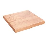 vidaXL Encimera de Baño, Tablero Plegable de Mesa, Encimera de Estantería Escritorio, Encimera para Armario, Madera Maciza Tratada Marrón Claro