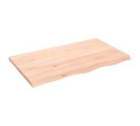 vidaXL Encimera de Baño, Tablero Plegable de Mesa, Encimera de Estantería Escritorio, Encimera para Armario, Madera Maciza sin Tratar