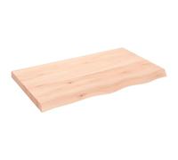 vidaXL Encimera de Baño, Tablero Plegable de Mesa, Encimera de Estantería Escritorio, Encimera para Armario, Madera Maciza sin Tratar