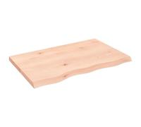 vidaXL Encimera de Baño, Tablero Plegable de Mesa, Encimera de Estantería Escritorio, Encimera para Armario, Madera Maciza sin Tratar