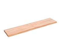 vidaXL Encimera de Baño, Tablero Plegable de Mesa, Encimera de Estantería Escritorio, Encimera para Armario, Madera Maciza Tratada Marrón Claro