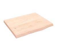 vidaXL Encimera de Baño, Tablero Plegable de Mesa, Encimera de Estantería Escritorio, Encimera para Armario, Madera Maciza sin Tratar