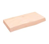 vidaXL Encimera de Baño, Tablero Plegable de Mesa, Encimera de Estantería Escritorio, Encimera para Armario, Madera Maciza sin Tratar