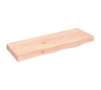 vidaXL Encimera de Baño, Tablero Plegable de Mesa, Encimera de Estantería Escritorio, Encimera para Armario, Madera Maciza sin Tratar