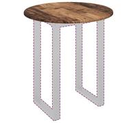 vidaXL Encimera Madera Vieja 70 x 70 x 1,5 cm Madera contrachapada, Mesa Redonda Elegante, diseño Minimalista, Superficie Ideal para Comer, Madera Resistente, Acabado Suave