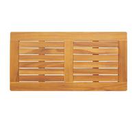 vidaXL Tablero de mesa rectangular de madera de teca maciza de 80 x 40 x 2,2 cm