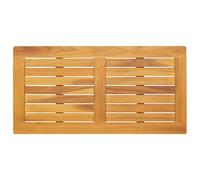 vidaXL Tablero de mesa rectangular de madera maciza de acacia, 90 x 45 x 2,2 cm