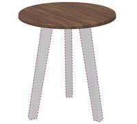 vidaXL Encimera Marrón Roble Ø 40 x 1,5 cm Madera de ingeniería, Mesa Redonda Moderna, Superficie Duradera, diseño Minimalista en Madera, Personalizable para Muebles contemporáneos