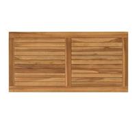 vidaXL Encimera Rectangular Madera de Teca Maciza Natural