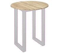 vidaXL Encimera Roble Sonoma 60 x 60 x 1,5 cm Madera de ingeniería, Una Mesa de jardín Redonda, Moderna para Exteriores, Muebles de terraza, Superficie Resistente de Madera