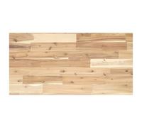 vidaXL Encimera tocador de baño Madera Acacia sin Tratar 100x40x2 cm, Estante de baño, estantería de baño, Tablero de tocador de baño