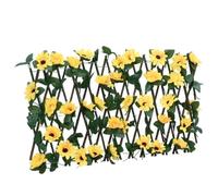 vidaXL - Enrejado de hiedra artificial expandible, 5 piezas, amarillo, 180 x 20 cm, Nice