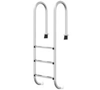 vidaXL Escalera para Piscina Acero Inoxidable 304 54x38x158 cm