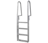 vidaXL Escalera Seguridad Piscina Elevada 4 Peldaño 167 cm Escalerilla Escalón