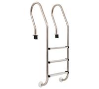 vidaXL Escalera Piscina con 3 Peldaños Acero Inoxidable 304 Rampa Accesorios Articulos SPA Hidromasaje Jacuzzi Terraza Jardin Patio Exteriores 120cm