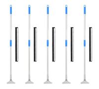 vidaXL Escobillas de suelo 5 uds Acero y goma 55x119,5 cm Espátula para pisos y garaje