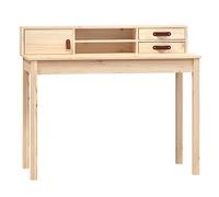 Escritorio de madera maciza de pino 110x50x93 cm