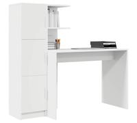 vidaXL Escritorio 2 pcs, Escritorio Moderno, Mesa ergonómica para el hogar, Mueble Elegante, estación Durable para Trabajar