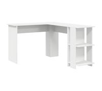 vidaXL Escritorio Blanco de Esquina Blanco Madera Elaborada Grande