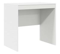 vidaXL Escritorio Blanco | Madera de ingeniería Tamaño Compacto 80 X 50 76 cm Ideal para Uso en casa y Oficina Escritura Minimalista Estudio Espacio pequeño