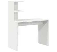 vidaXL Escritorio Blanco MDF Compacto Incrustaciones Decorativas