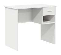 vidaXL Escritorio con Almacenamiento Blanco 90x49.5x75 cm Madera Elaborada