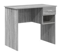 vidaXL Escritorio con Almacenamiento Gris Sonoma 90x49.5x75 cm Madera elaborada