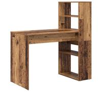 vidaXL Escritorio con Almacenamiento Madera Vieja 113x54x120 cm Madera Elaborada