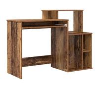 vidaXL Escritorio con Almacenamiento Madera Vieja 120.5x44x88.5 cm Madera Elaborada