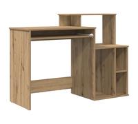 vidaXL Escritorio con Almacenamiento Roble Artesanal 120.5x44x88.5 cm Madera Elaborada