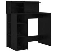 vidaXL Escritorio con Almacenamiento Roble Negro 90x48x101.5 cm Madera elaborada