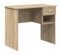 vidaXL Escritorio con Almacenamiento Roble Sonoma 90x49.5x75 cm Madera Ingenierizada