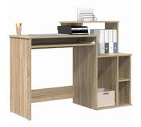 vidaXL Escritorio con cajón Roble Sonoma 120,5 x 44 x 88,5 cm, Escritorio Moderno para Oficina en casa, Espacio Compacto, organización y eficiencia en Interiores