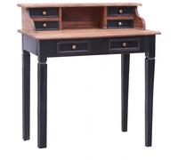 VidaXL Escritorio con Cajones de Madera Maciza Reciclada