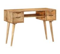 Escritorio Con Cajones Madera Maciza De Mango 110x47x76 Cm Vidaxl