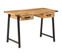vidaXL Escritorio con cajones Madera Mango Maciza y Hierro 105x55x70cm