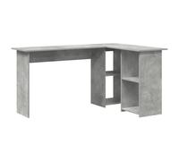 vidaXL Escritorio de Computadora Gris Concreto Gris concreto