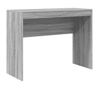 vidaXL Escritorio de Computadora Gris Sonoma con Estante | Tamaño Compacto MDF 100 X 40 76 cm Ideal para Uso en Casa y Oficina Espacio de Trabajo Moderno y Elegante Superficie para Escribir Estudio E