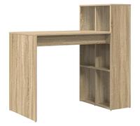 vidaXL Escritorio de Computadora Roble Sonoma Madera elaborada Mediano