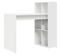 vidaXL Escritorio de Escritura Blanco Madera Mediano Almacenamiento
