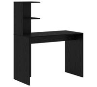 vidaXL Escritorio de Escritura de Roble Negro Roble Negro MDF, Laminado