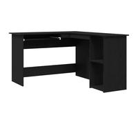 vidaXL Escritorio Negro Roble 120x140x75 cm de Madera