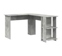 vidaXL Escritorio de Esquina Gris Concreto Concreto Gris