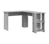 vidaXL Escritorio de Esquina Gris Gris Sonoma MDF Estándar