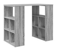 vidaXL Escritorio de Esquina Gris Sonoma Tablero de partículas Mediano
