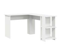vidaXL Escritorio Blanco de Esquina Blanco Madera Elaborada Grande