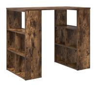 vidaXL Escritorio de Esquina Roble Ahumado Madera Elaborada Mediano