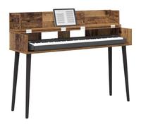 vidaXL Escritorio de Estudio Madera Envejecida 110 x 40 x 19,5 cm, Escritorio Moderno Rectangular para producción Musical, grabación y Espacios creativos, diseño de Madera Funcional